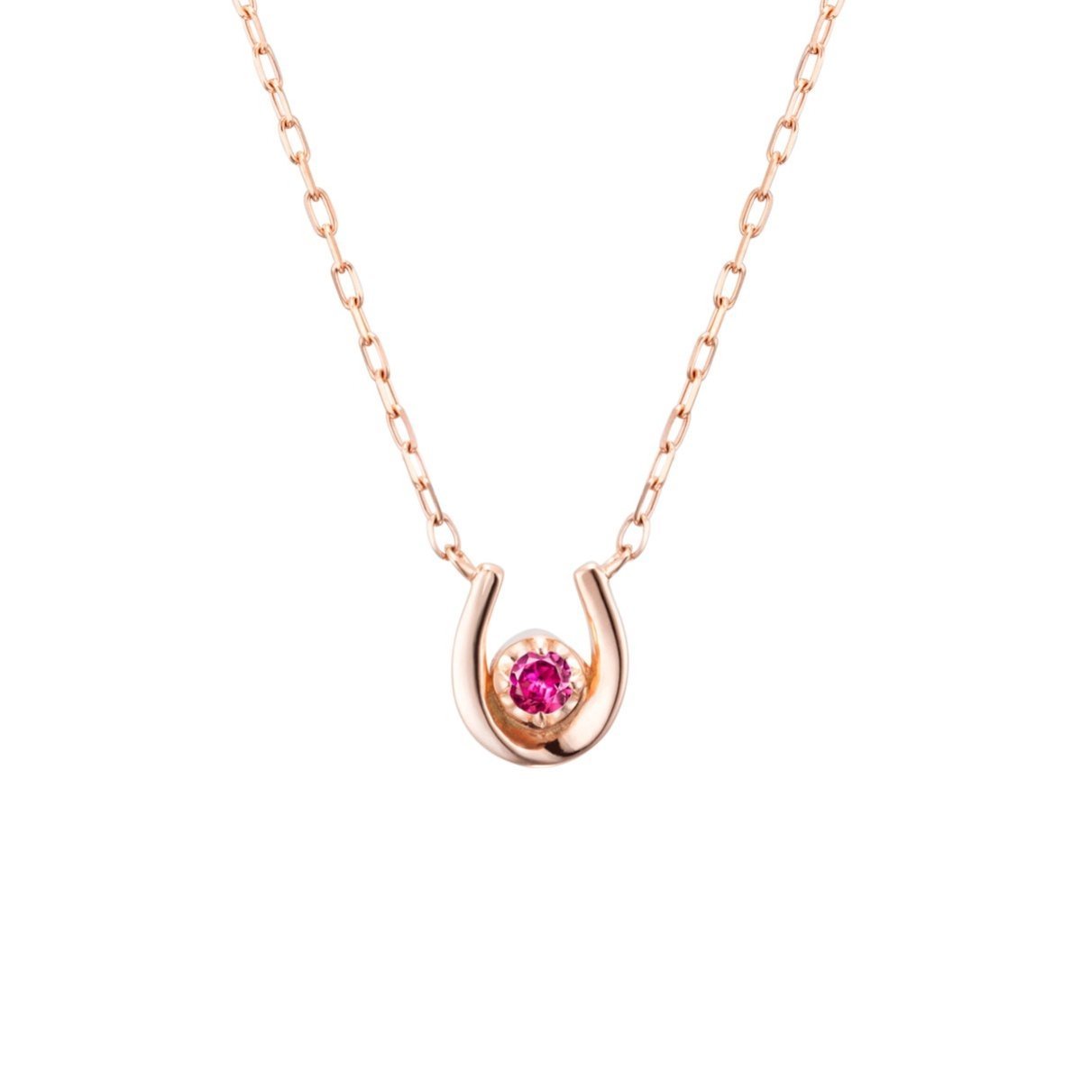 4℃｜【1月誕生石】K10ピンクゴールド ネックレス | Rakuten Fashion