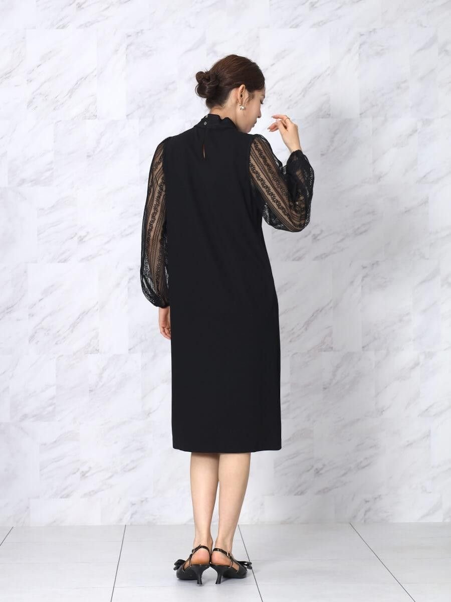 Vin｜ビッグリボンレーススリーブワンピース | Rakuten Fashion(楽天