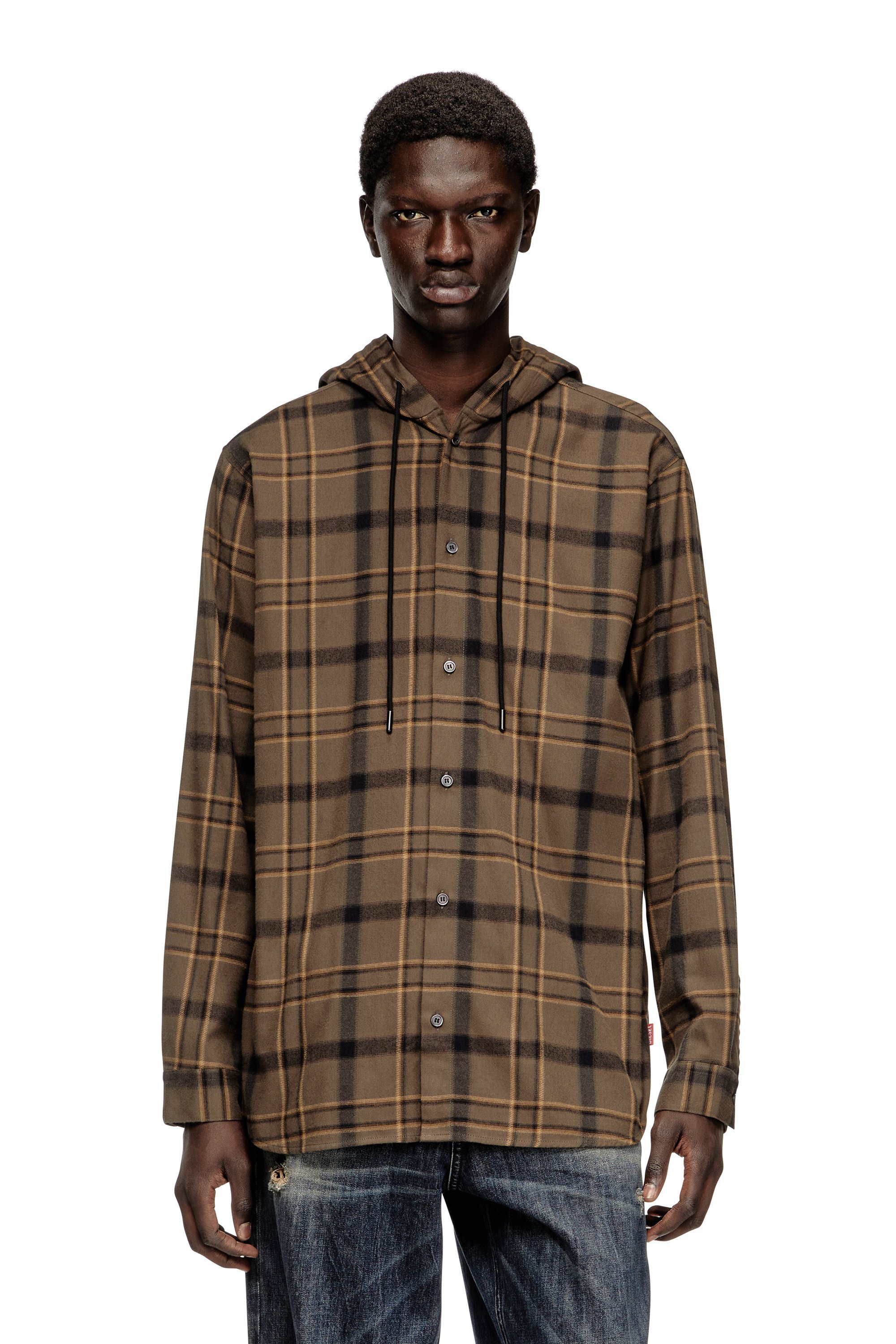 DIESEL｜メンズ フード付きシャツ S-IX | Rakuten Fashion(楽天