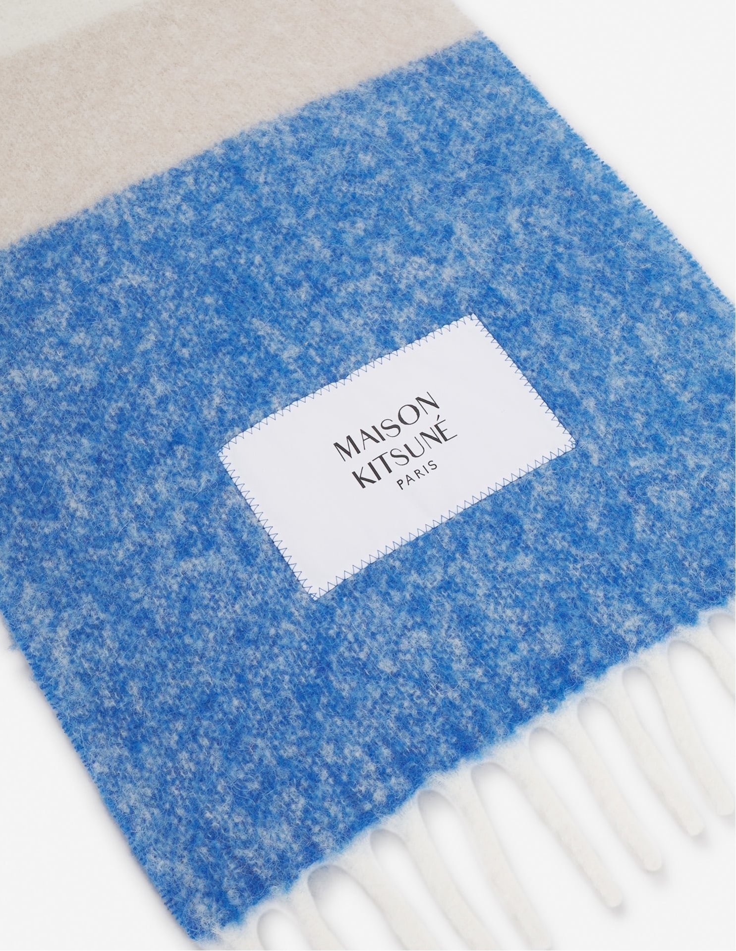 MAISON KITSUNE｜Maison Kitsune/(M)ALPACA STRIPED SCARF | Rakuten