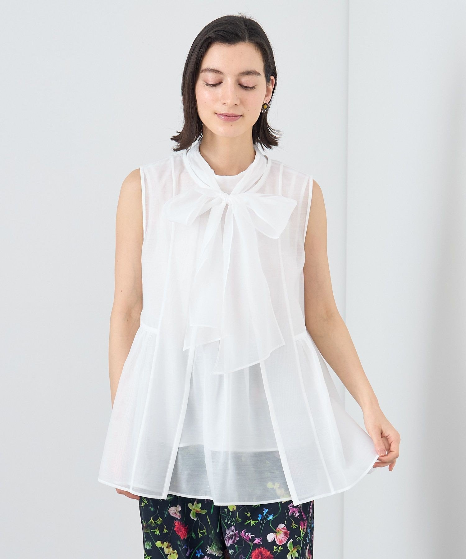 ANAYI｜オーガンペプラムギャザージレ | Rakuten Fashion(楽天
