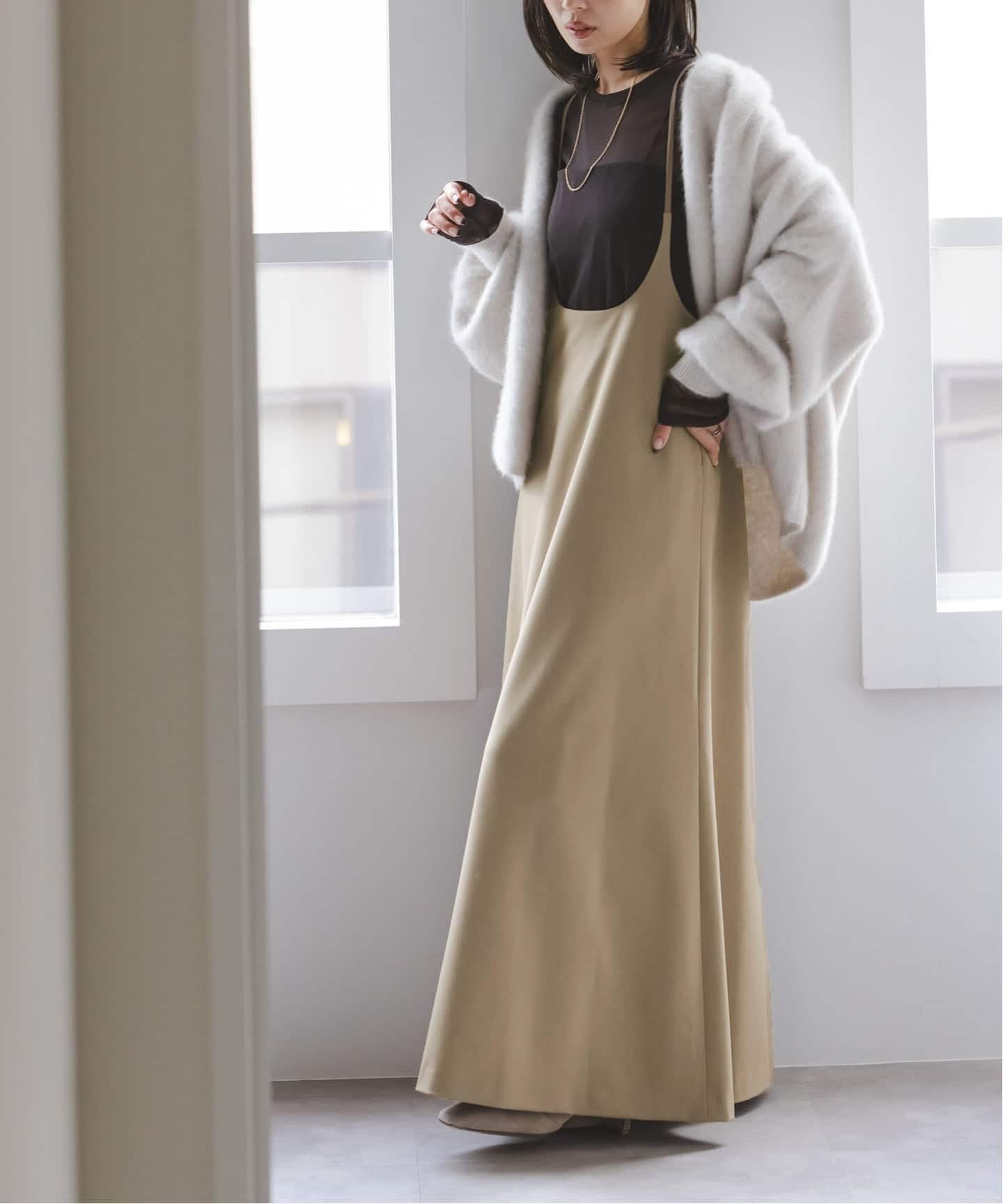 NOBLE｜キャミストラップフレアスカート | Rakuten Fashion(楽天