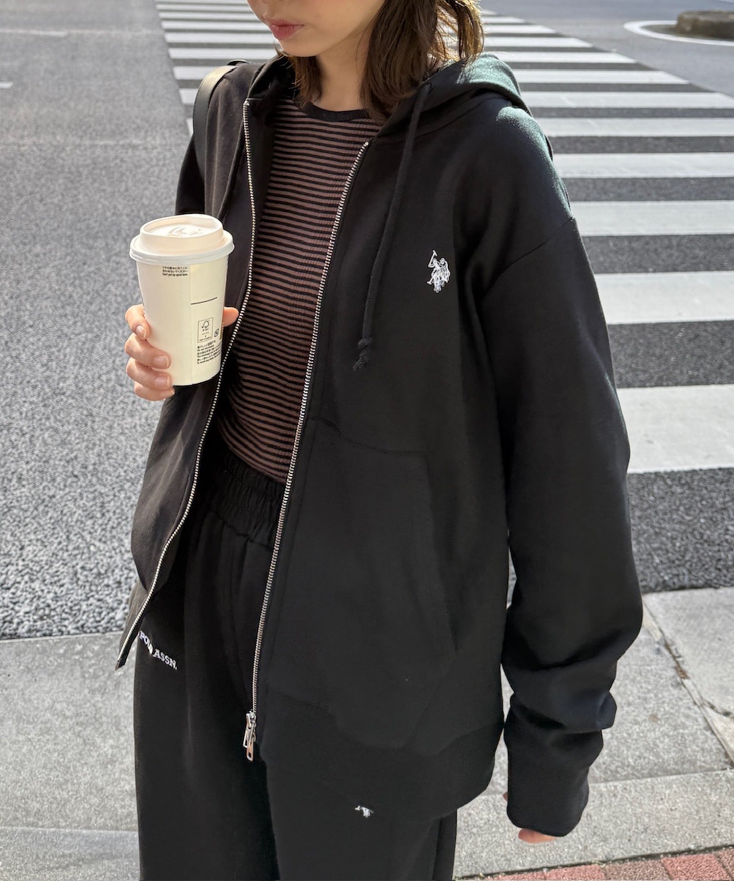 SETUP7｜U.S. POLO ASSN./ワンポイントロゴ ダブルジップパーカー ポロ