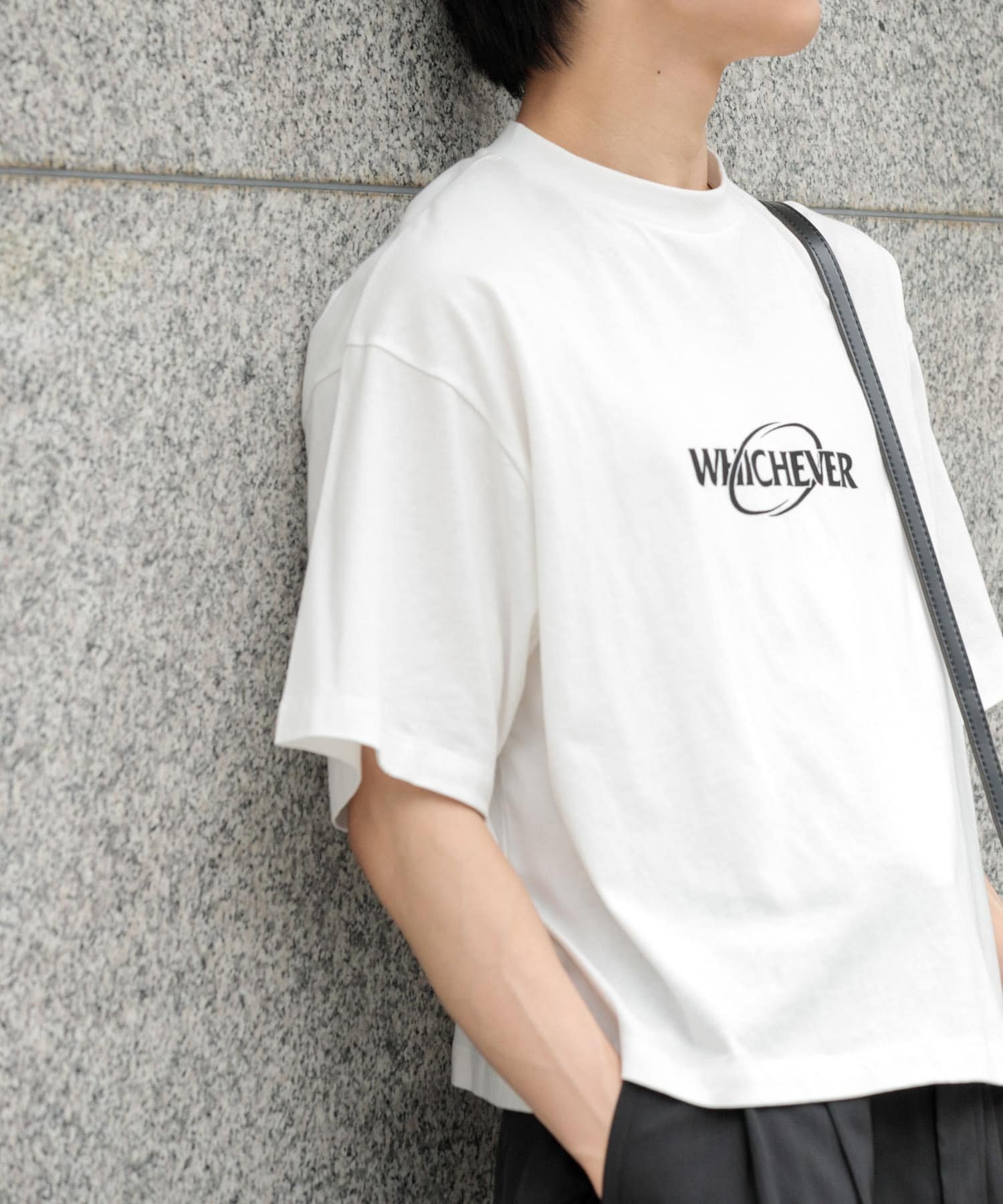 SENSE OF PLACE｜ロゴグラフィックボクシーTシャツ(5分袖) | Rakuten
