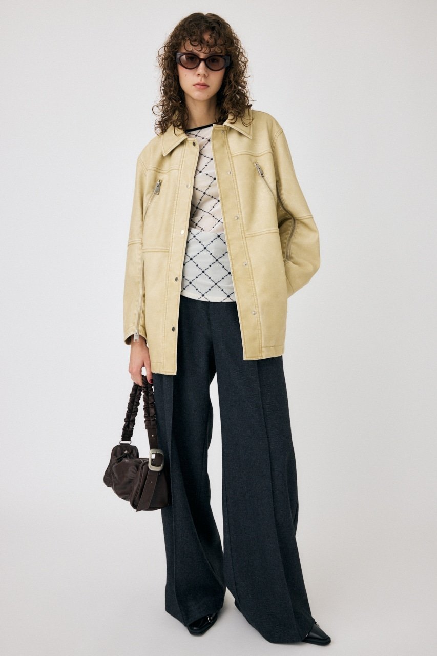 moussy｜AGED F/LEATHER MIDDLE ジャケット | Rakuten Fashion(楽天