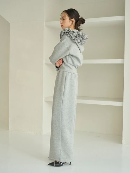 SNIDEL｜フリルショートジップパーカー | Rakuten Fashion(楽天