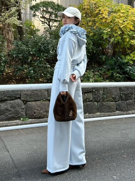 SNIDEL｜フリルショートジップパーカー | Rakuten Fashion(楽天
