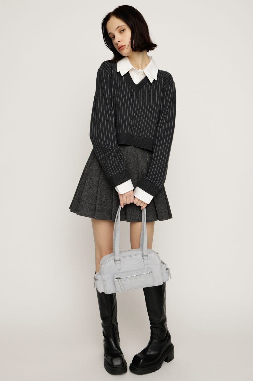 SLY｜LAYERED LIKE CROP KNIT トップス | Rakuten Fashion(楽天