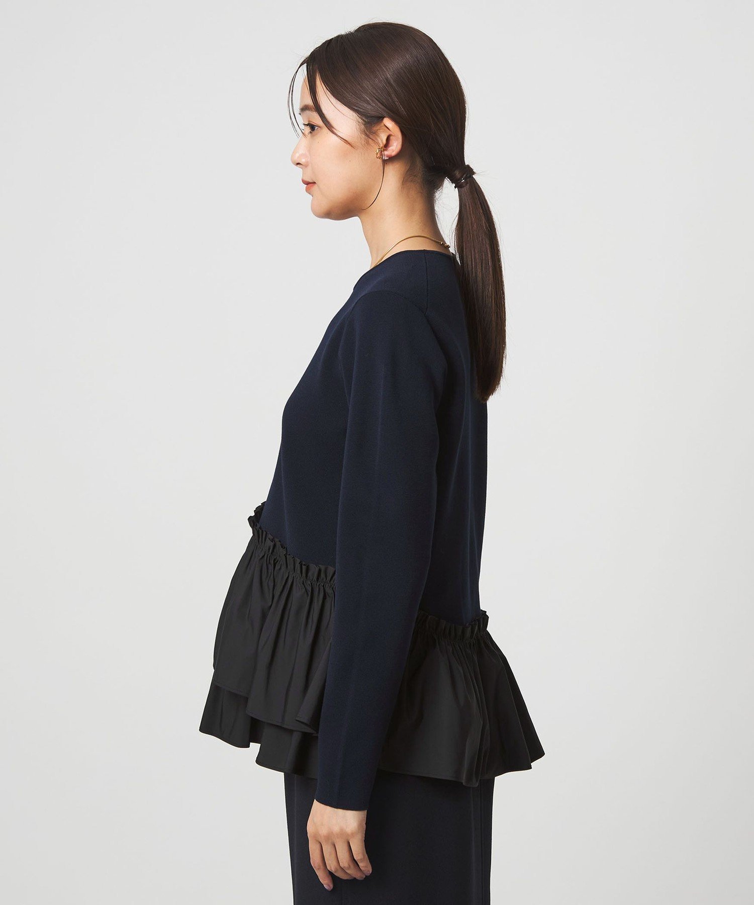 UNITED ARROWS green label relaxing｜タフタ ドッキング ペプラム