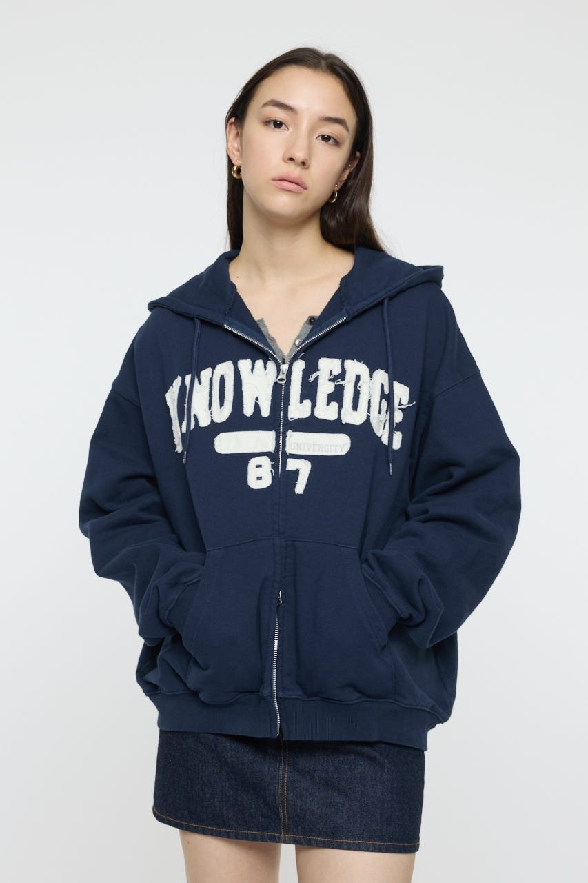 moussy｜COLLEGIATE ZIP フーディー | Rakuten Fashion(楽天