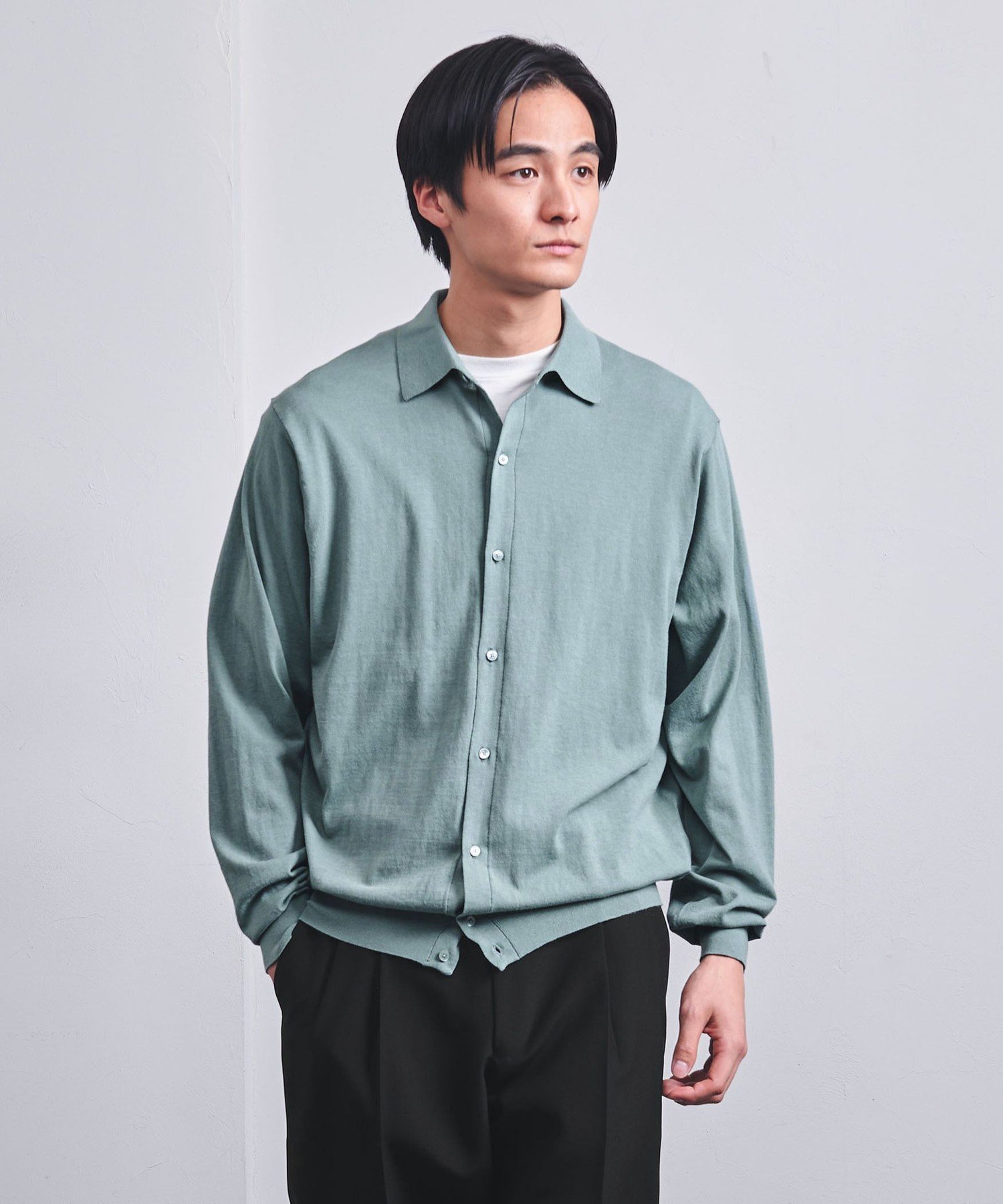 UNITED ARROWS LTD. OUTLET｜アゼ ジップアップ ポロカーディガン