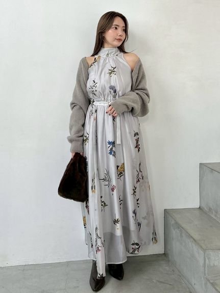 SNIDEL｜Sustainableフラワーモチーフワンピース×ボレロセット