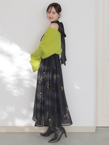 SNIDEL｜Sustainableフラワーモチーフワンピース×ボレロセット