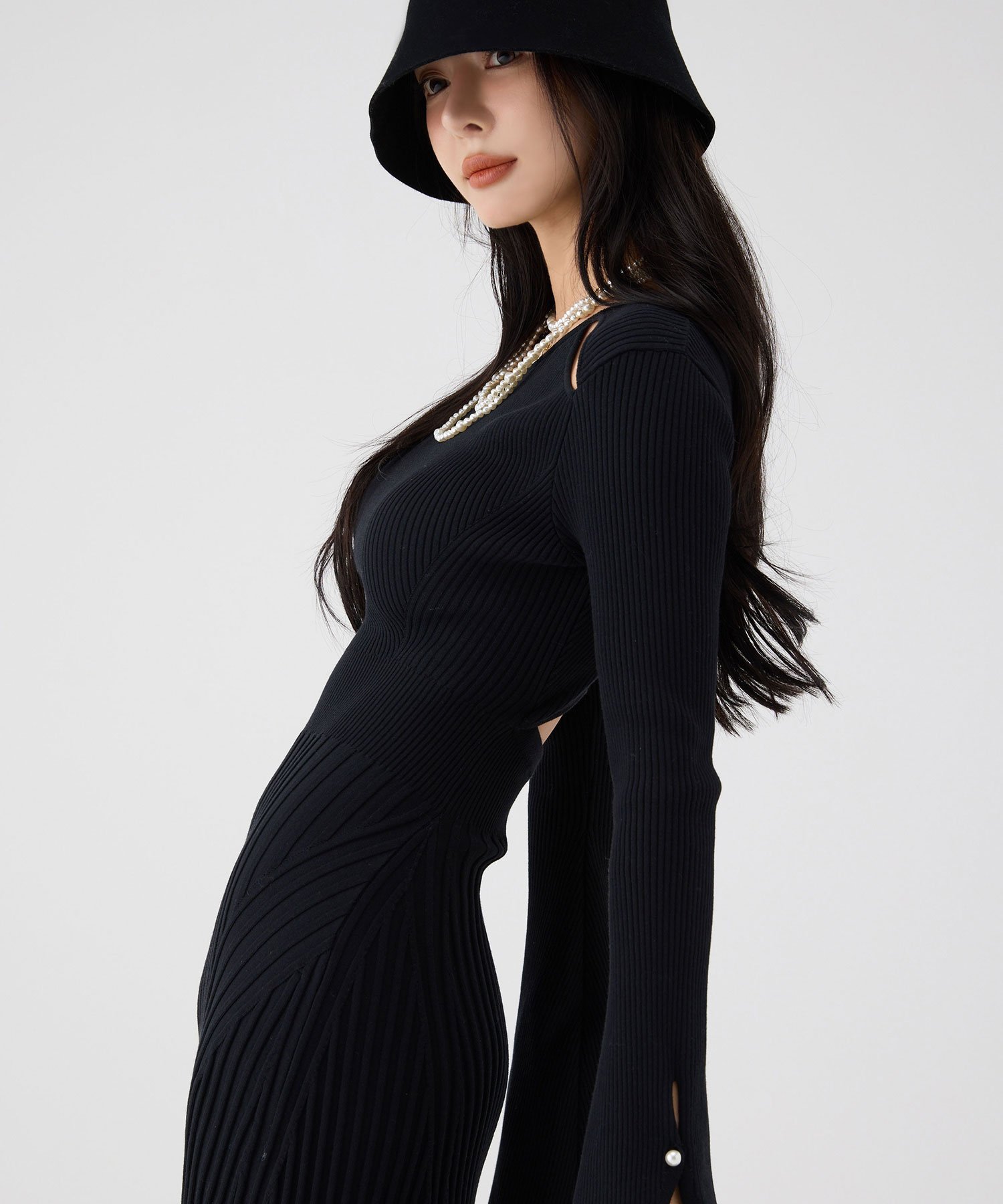 EIMY ISTOIRE｜リブニットフレアワンピース | Rakuten Fashion(楽天