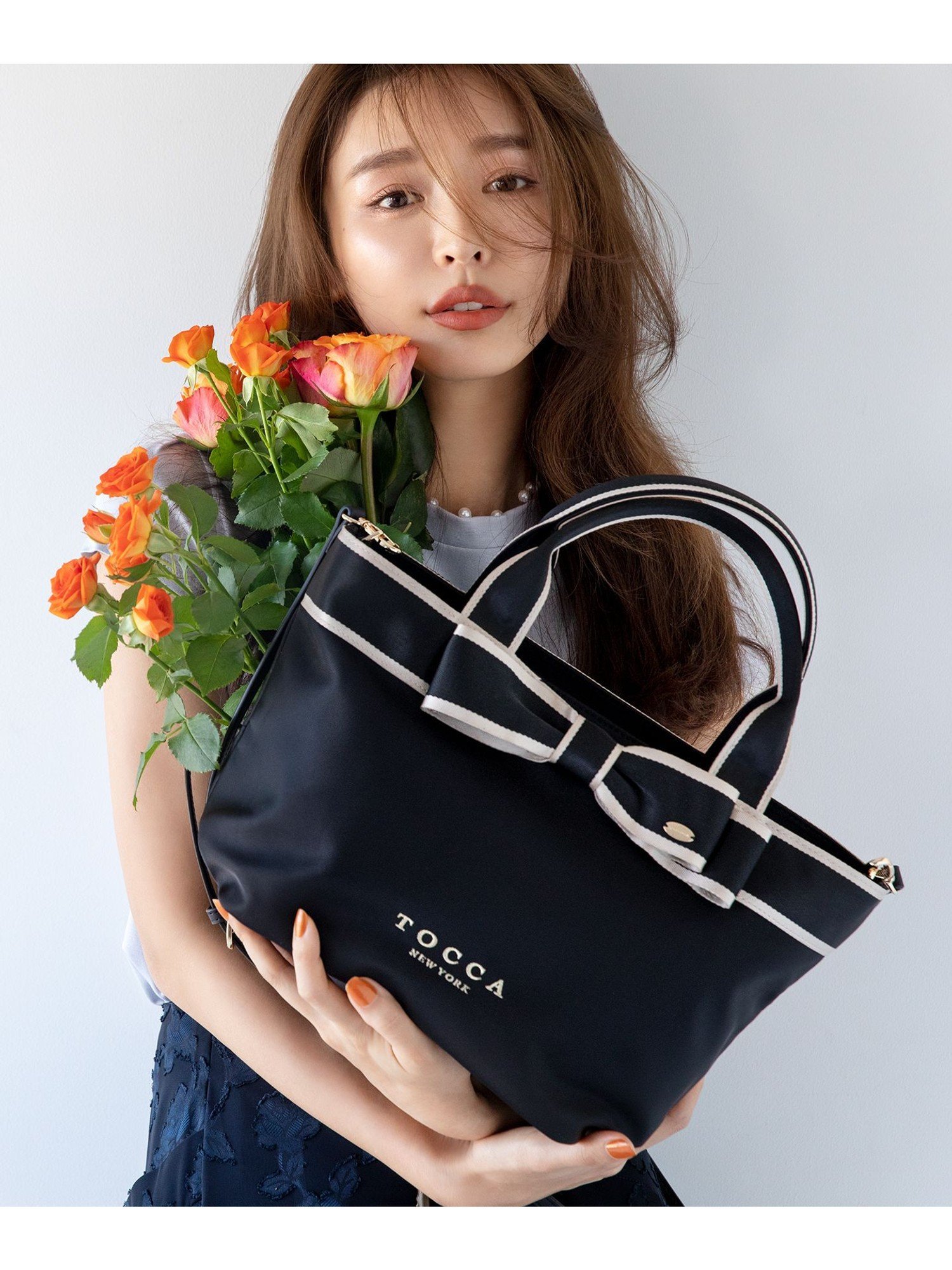 TOCCA｜BICOLOR RIBBON TOTE トートバッグ | Rakuten Fashion(楽天