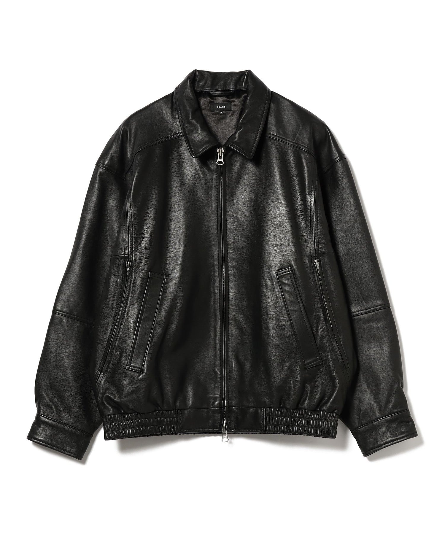 BEAMS シープ レザー ジャケット M BEAMS（ビームス）ワイドショート