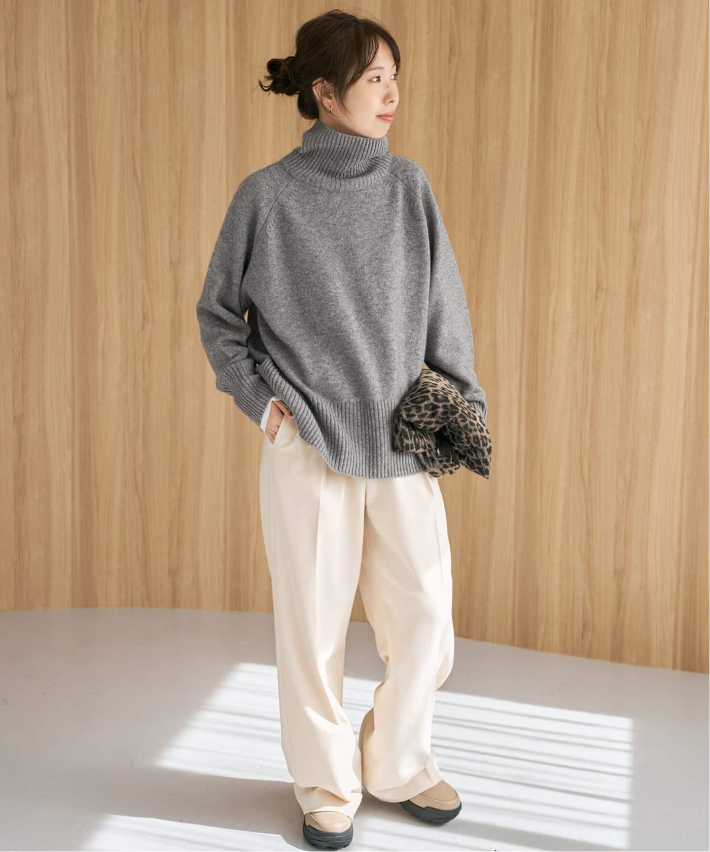 Spick & Span｜《WEB限定カラー有り》ウールカシミヤ ラグランタートル