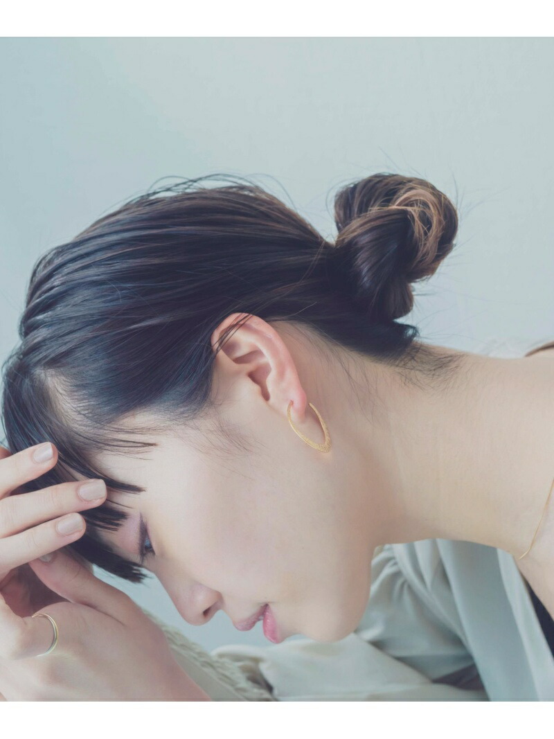 ete｜クラフト オーバル ピアス | Rakuten Fashion(楽天ファッション