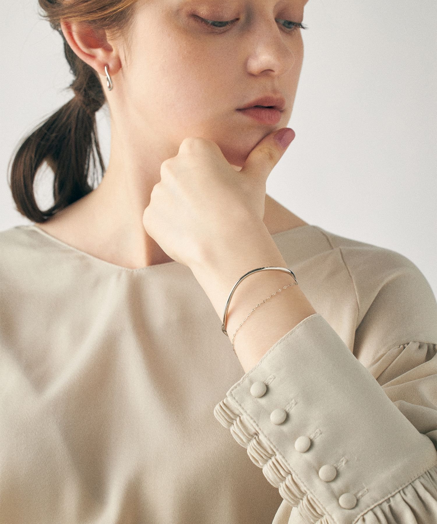 ete｜レイヤード バングル ペタルチェーン | Rakuten Fashion(楽天