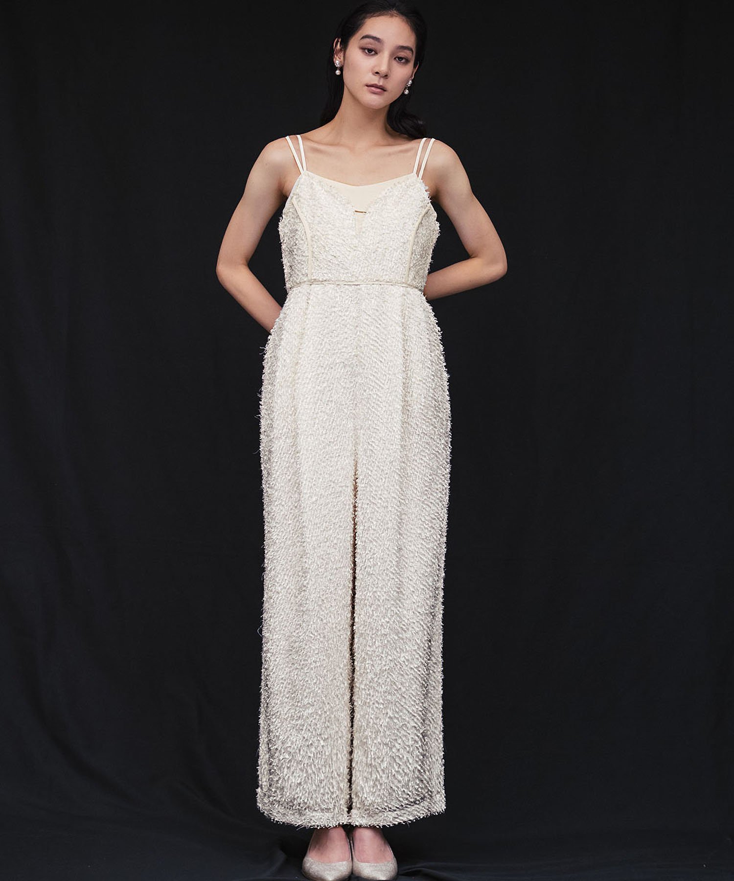 RIVER FIELD & Co.｜シャギー オールインワン パンツドレス 結婚式