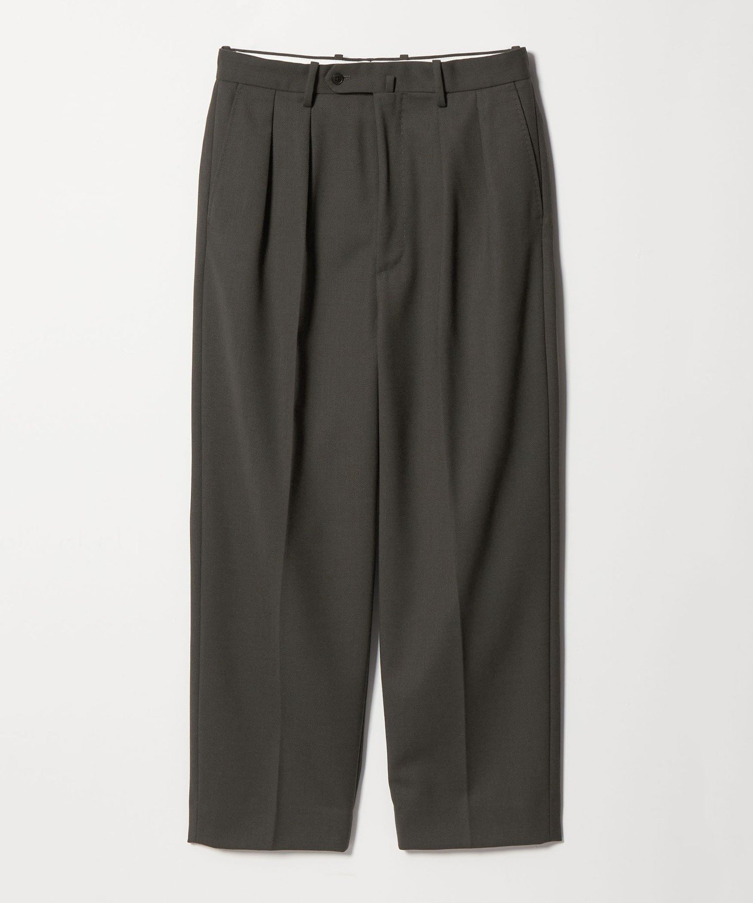 Steven Alan ドレストラウザー ヴィンテージツイル インツープリーツ Steven Alan＞ ドリル インツープリーツ ドレス トラウザーズ