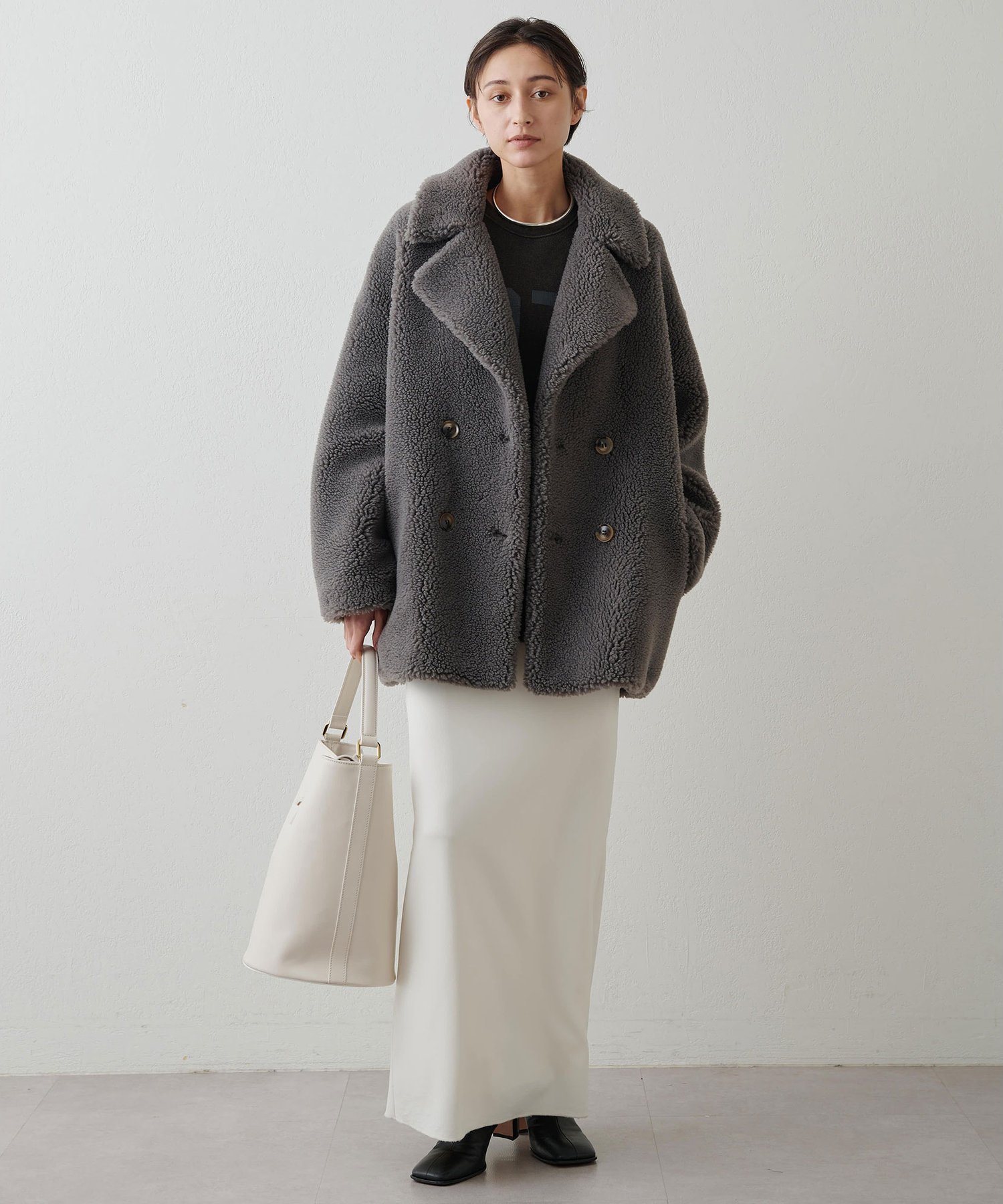 Whim Gazette｜【THE PAUSE】ボアダブルコート | Rakuten Fashion(楽天