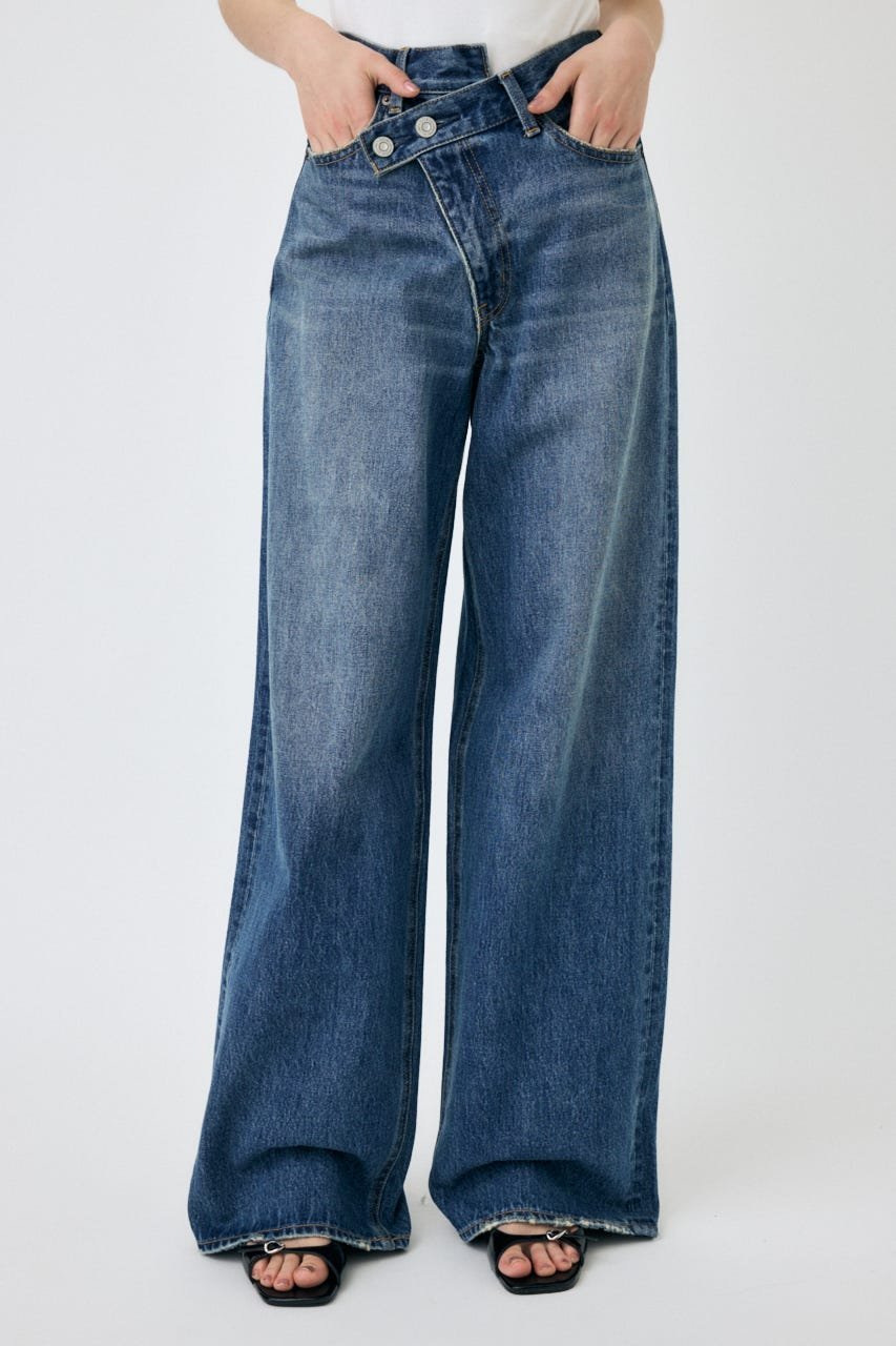 moussy｜CROSS WAIST WIDE ストレート | Rakuten Fashion(楽天