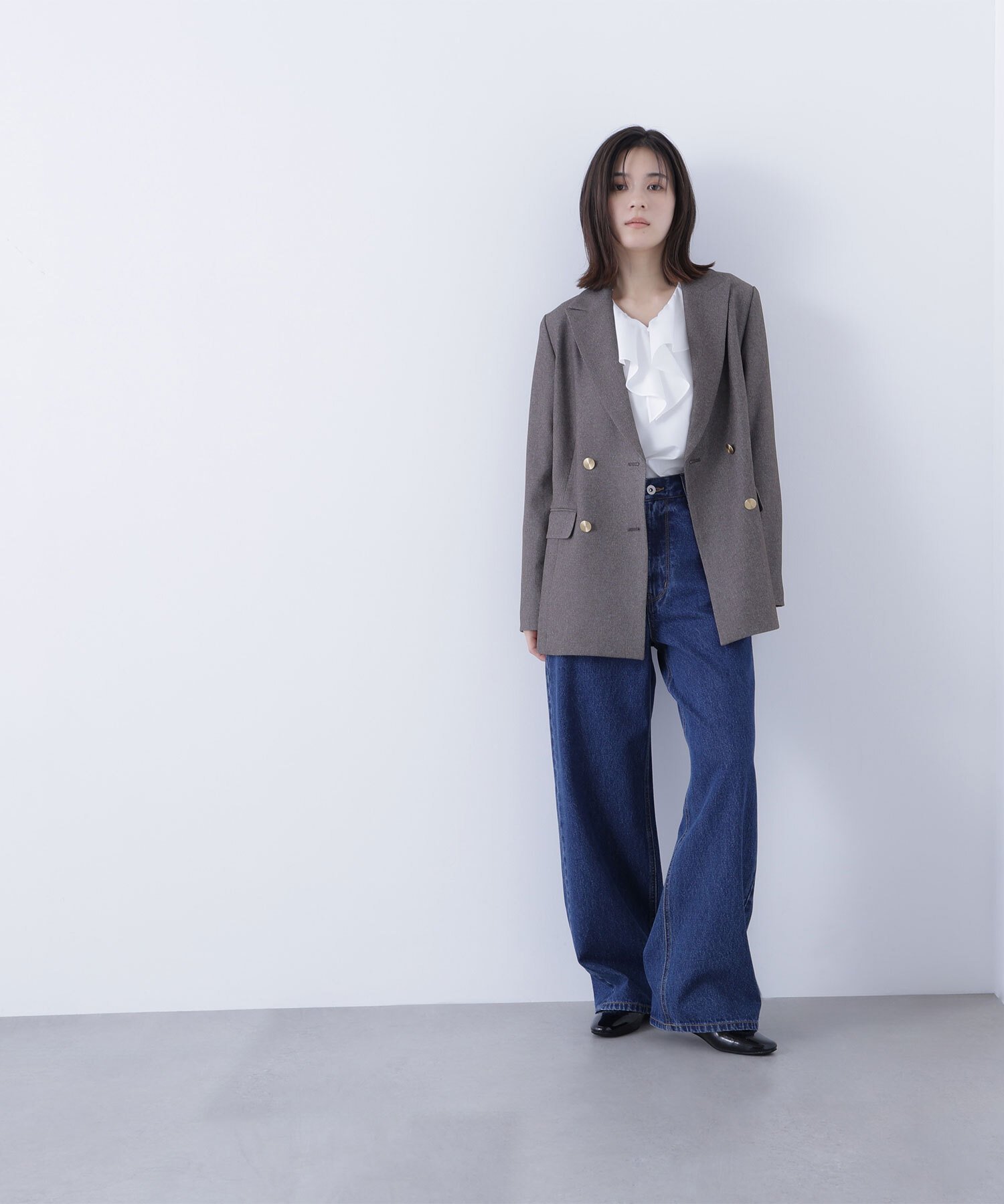 NATURAL BEAUTY BASIC｜ダブルブレストボクシージャケット | Rakuten