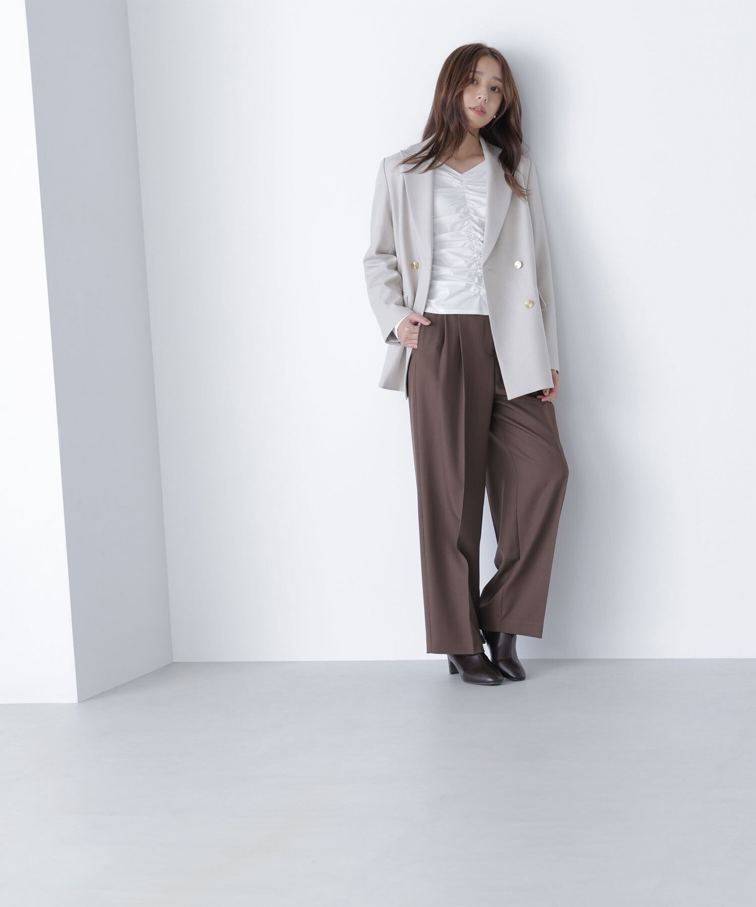 NATURAL BEAUTY BASIC｜ダブルブレストボクシージャケット | Rakuten