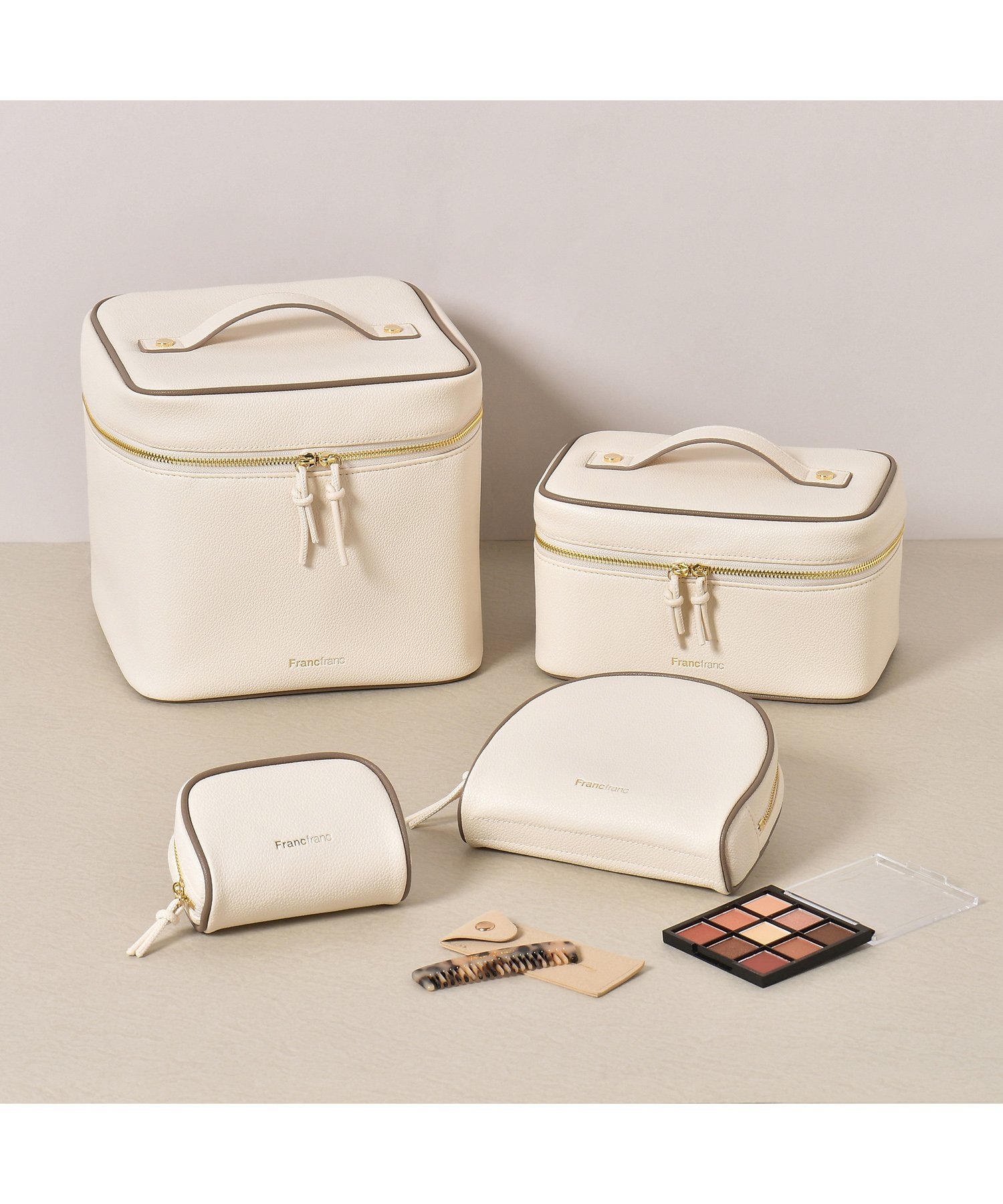 Francfranc｜バイカラー バニティポーチ L | Rakuten Fashion(楽天