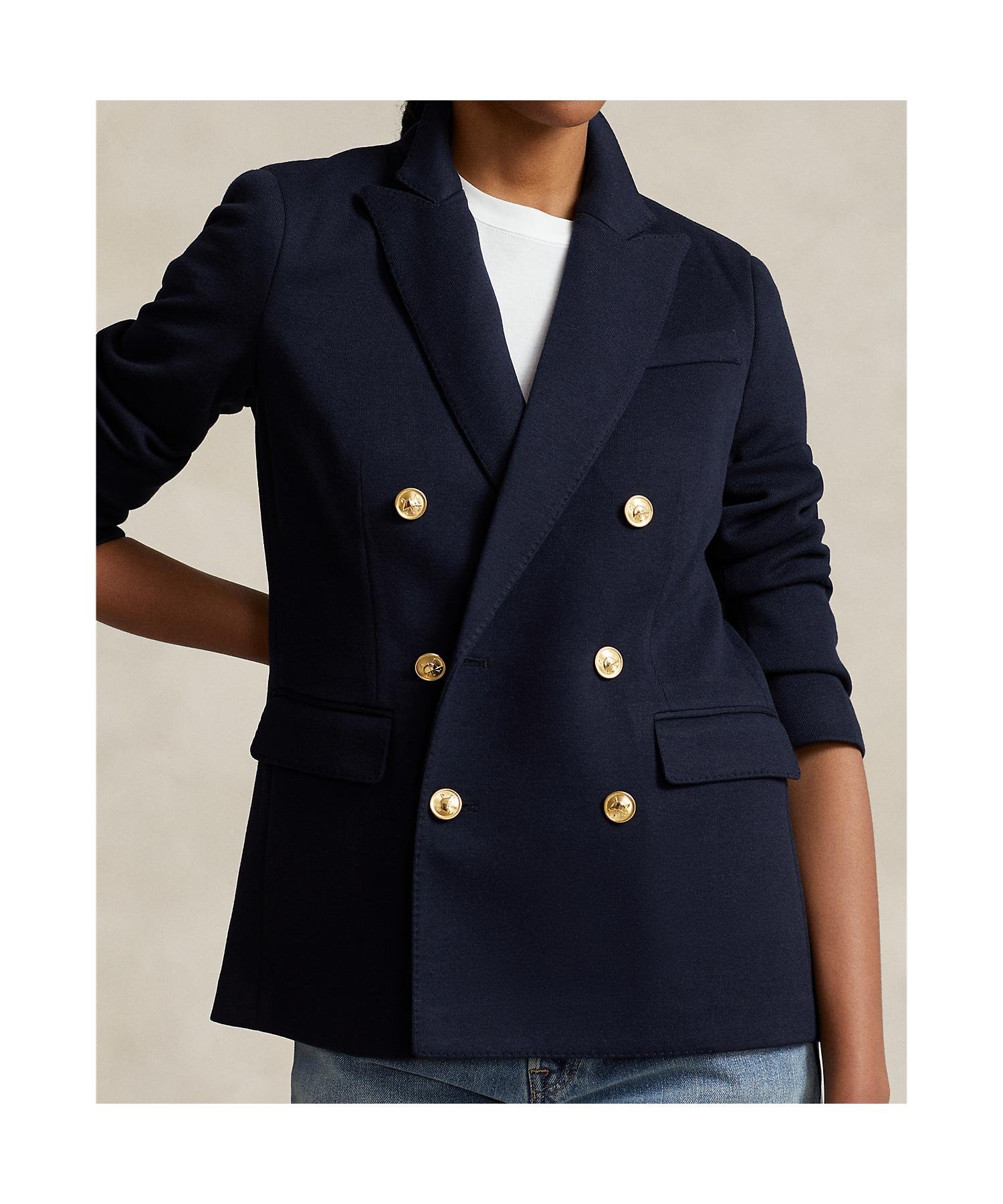 RALPH LAUREN｜ニット ダブルブレステッド ブレザー | Rakuten Fashion