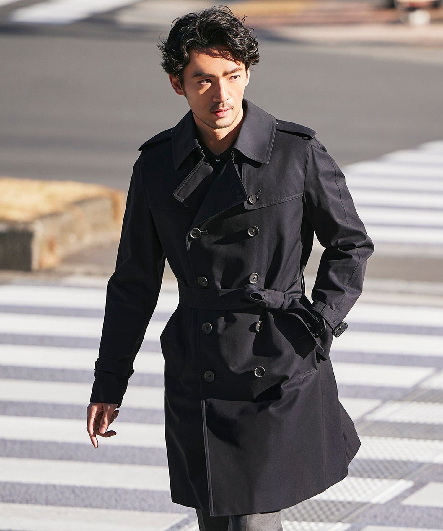 100年コート ダブルトレンチコート クラシックモデル メンズ Ｓカーキ サンヨーコート SANYOCOAT ＜100年コート＞クラシックモデル ダブル