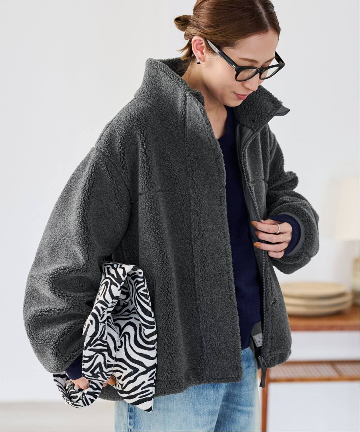 FRAMeWORK｜≪追加≫ウールボアスタンドブルゾン 2 | Rakuten Fashion