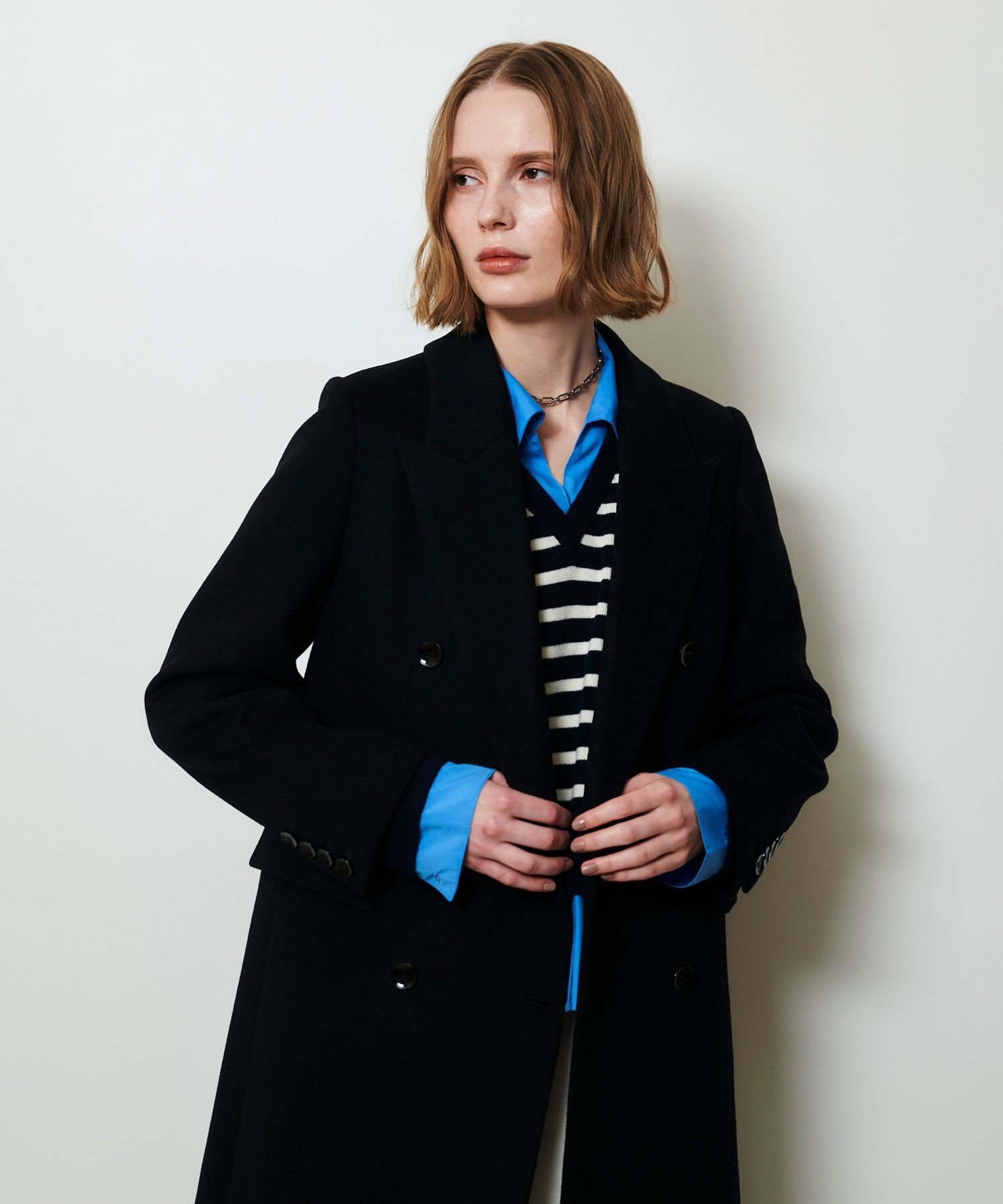 allureville｜カシミヤ混ロングチェスターコート | Rakuten Fashion
