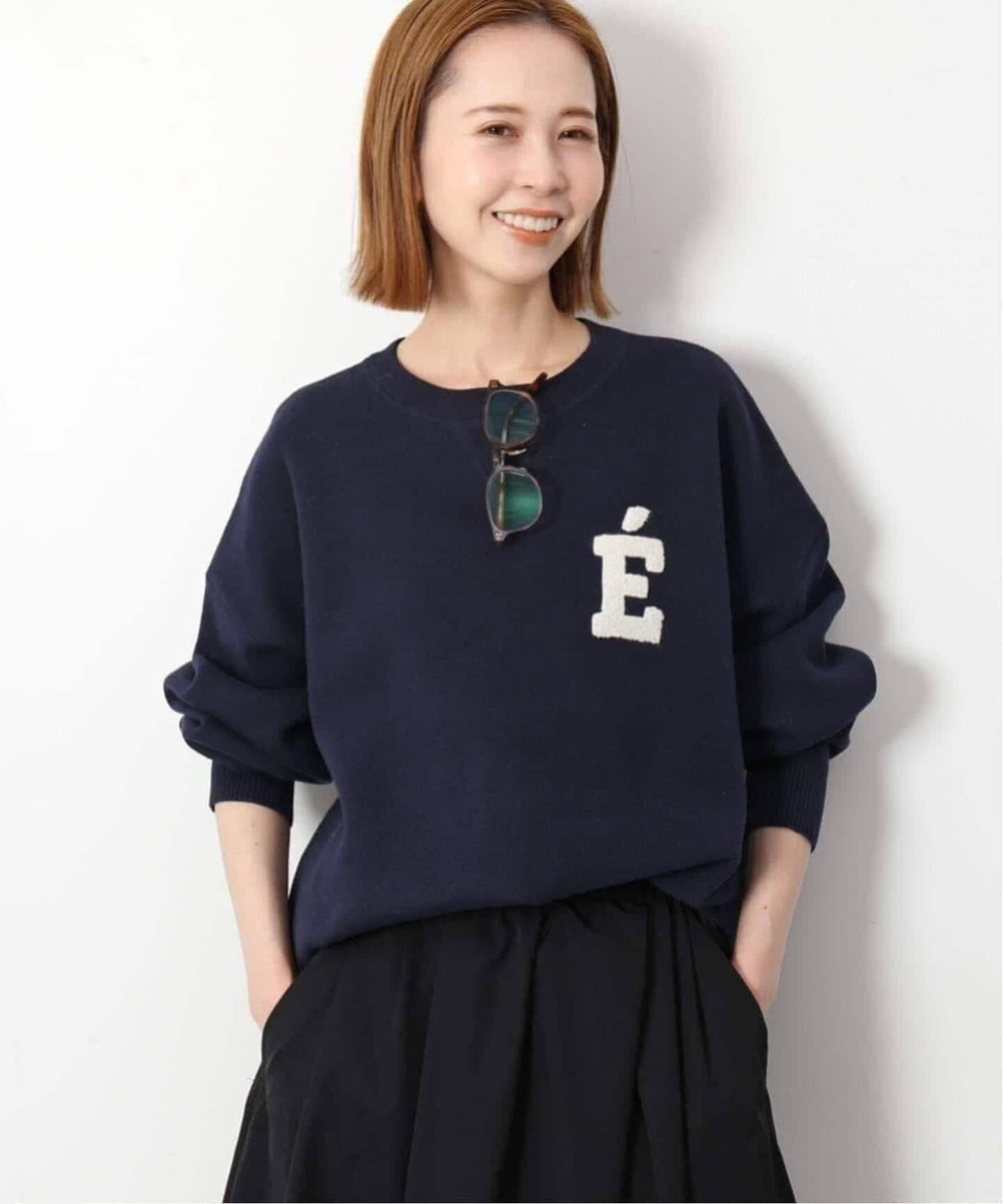 SLOBE IENA｜《WEB限定カラー有り/追加3》サガラ刺繍スウェットライク