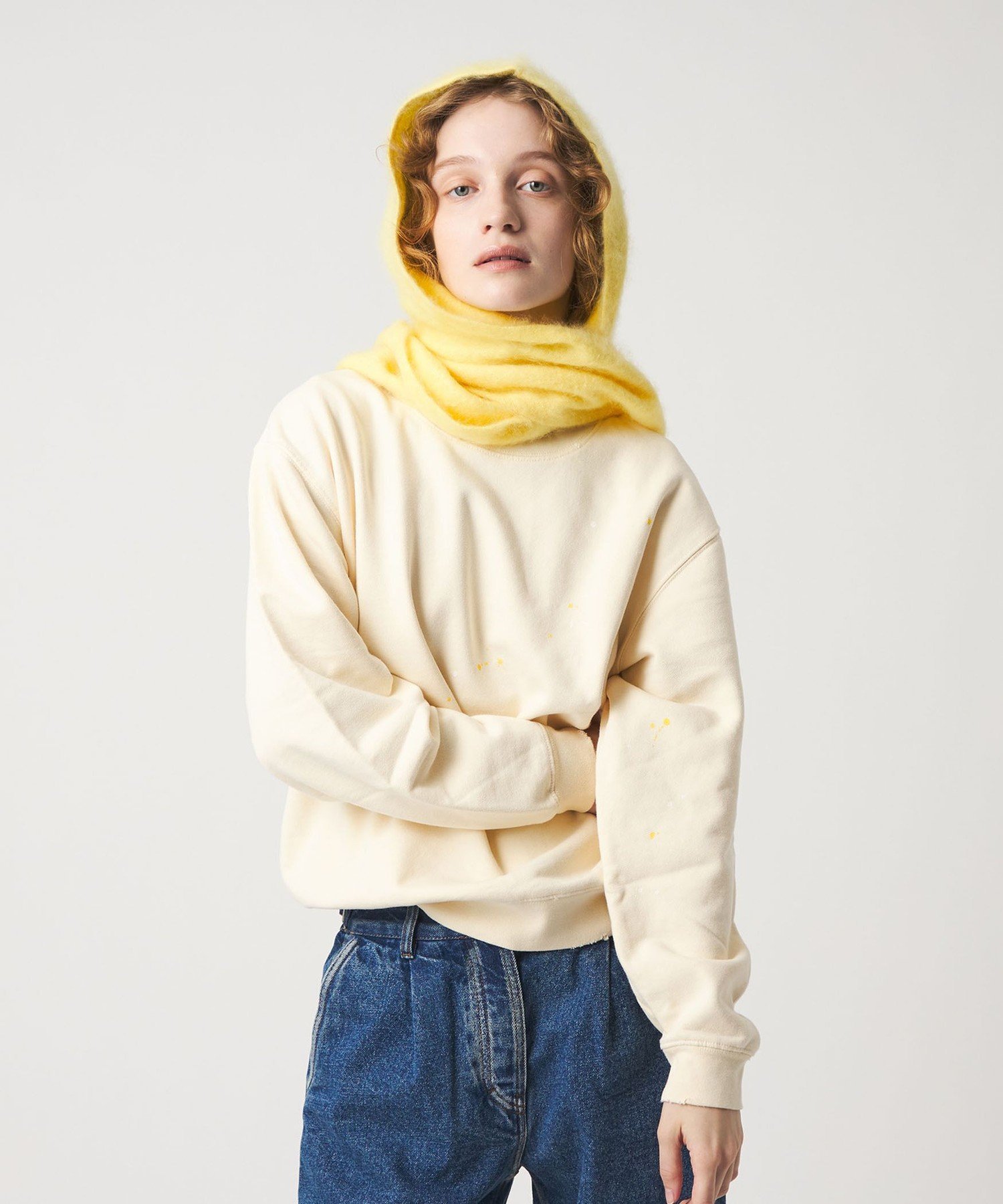 6 roku カシミヤ フードストール アカ BEAUTY&YOUTH UNITED ARROWS｜<6(ROKU)>カシミヤ フードストール