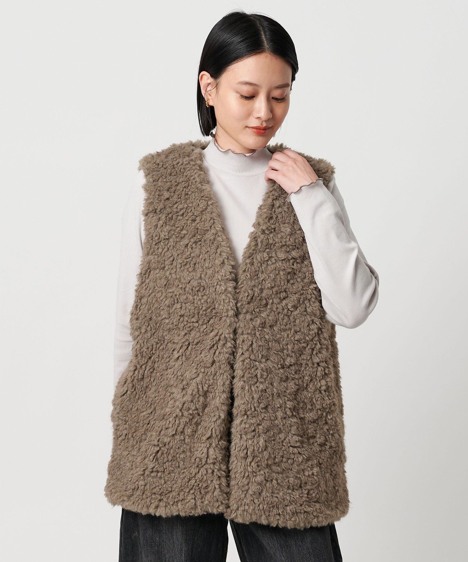 UNITED ARROWS LTD. OUTLET｜フェイクファーベスト <A DAY IN THE LIFE