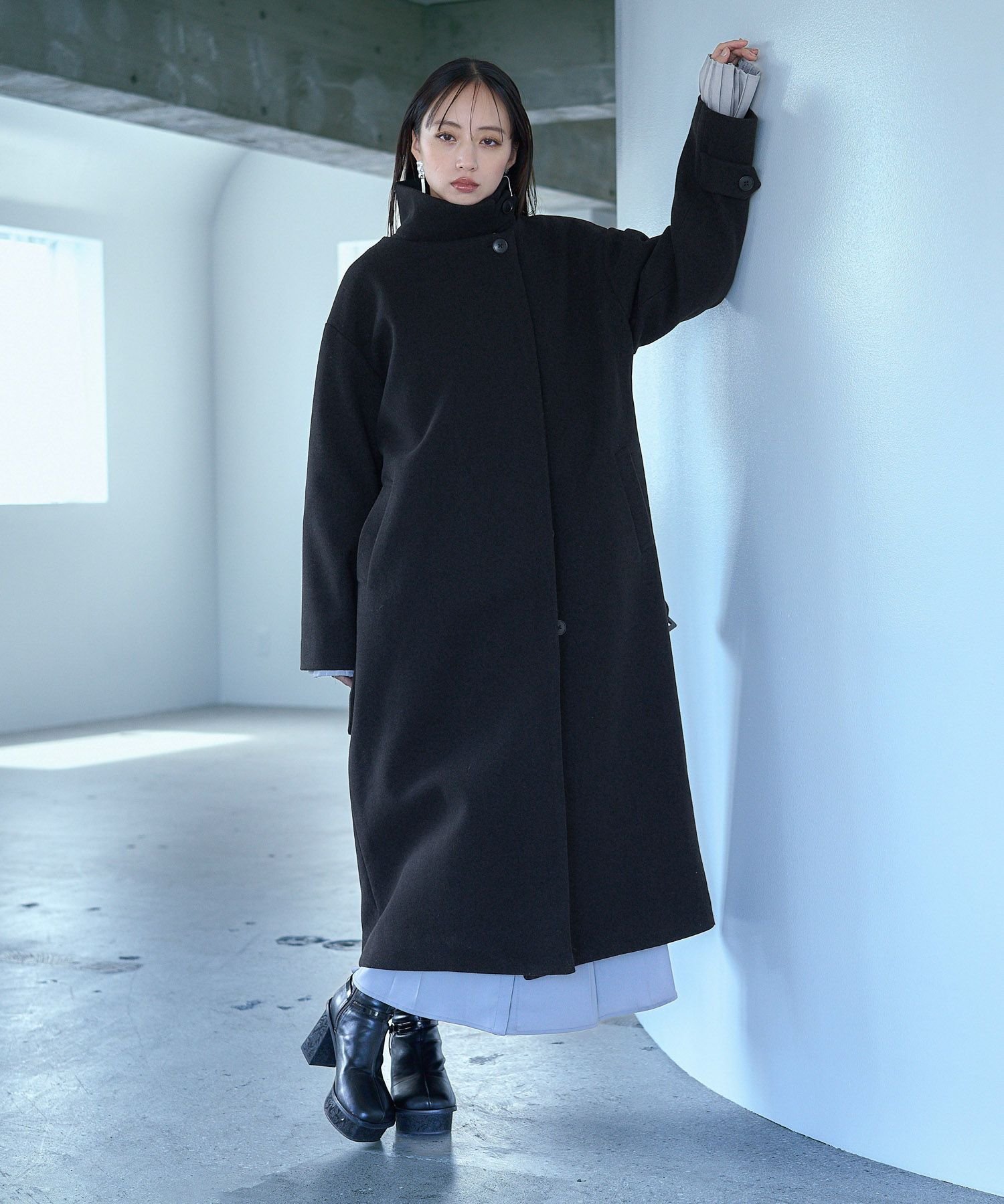 HARE｜ウーリーテック2WAYスタンドロングコート | Rakuten Fashion