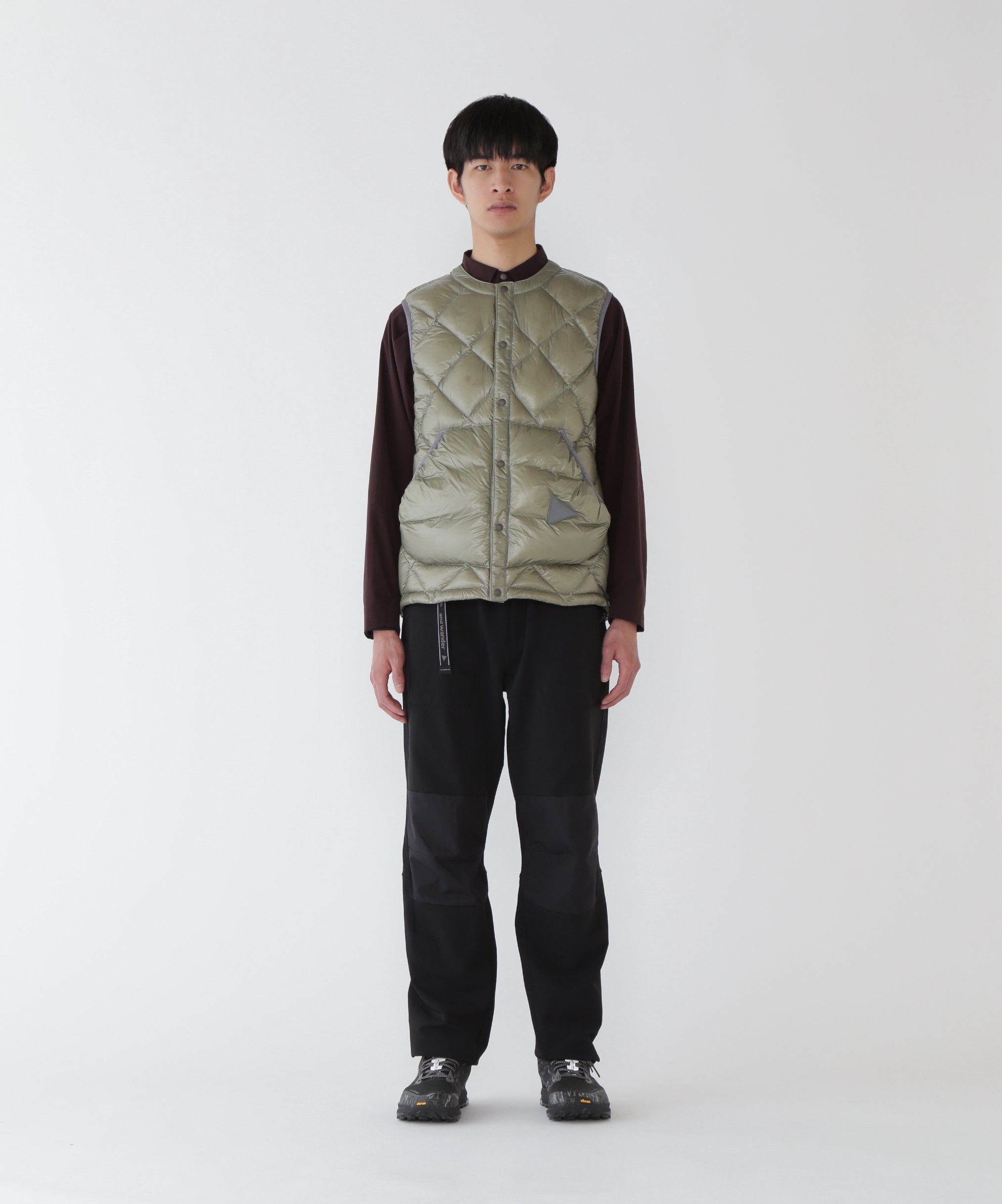 and wander｜diamond stitch down vest 2 | Rakuten Fashion(楽天