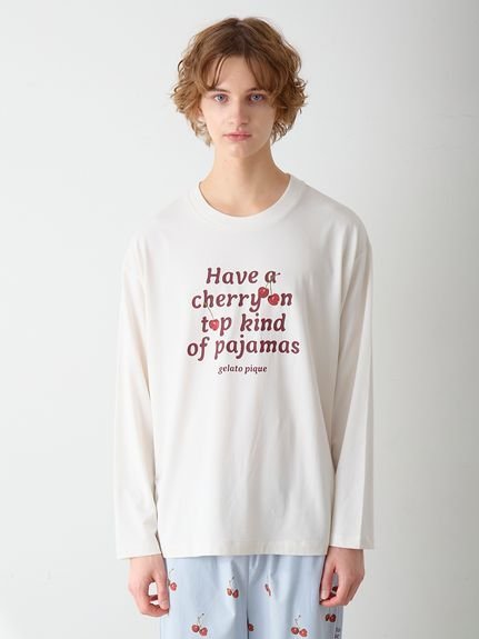 gelato pique｜【UNISEX】チェリー柄ワンポイントロンT | Rakuten