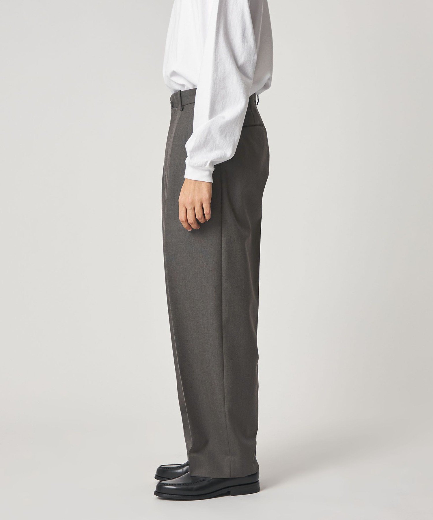 Steven Alanウール オックスフォード ツープリーツ ドレストラウザーズ Steven Alan＞ ウール オックスフォード イン ツープリーツ ドレス
