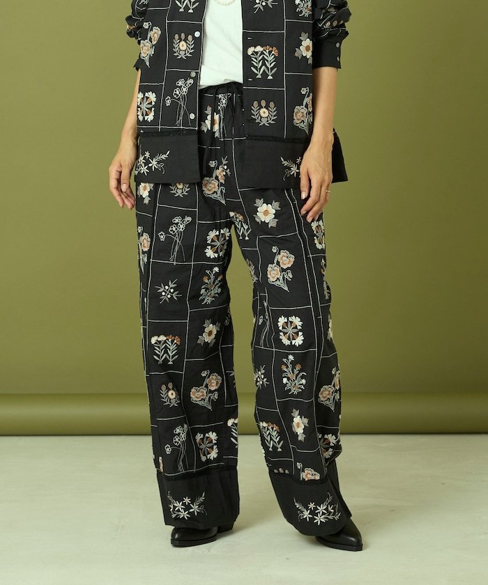 FREAK'S STORE｜パッチワーク花刺繍パンツ 25AW | Rakuten Fashion