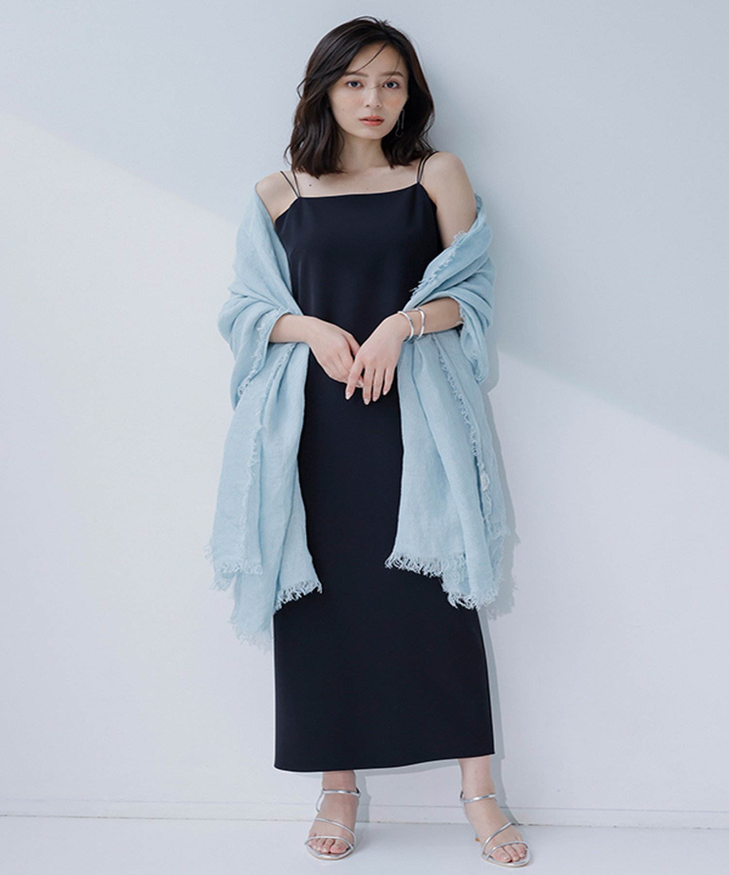 anuans｜ダブルストラップナローキャミワンピース | Rakuten Fashion