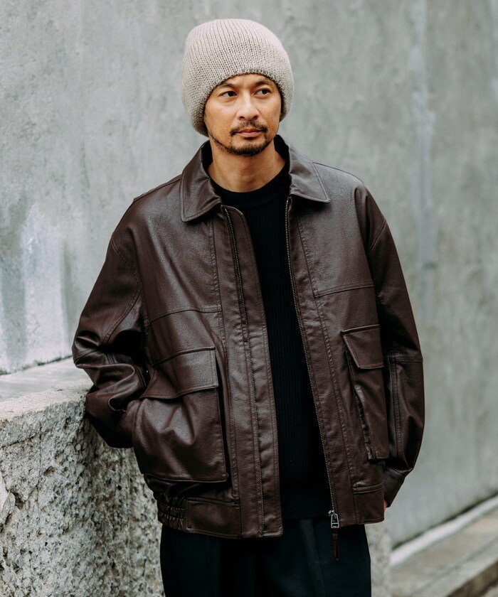 FREAK'S STORE｜フェイクレザー ジップアップ ブルゾン 24AW 25AW