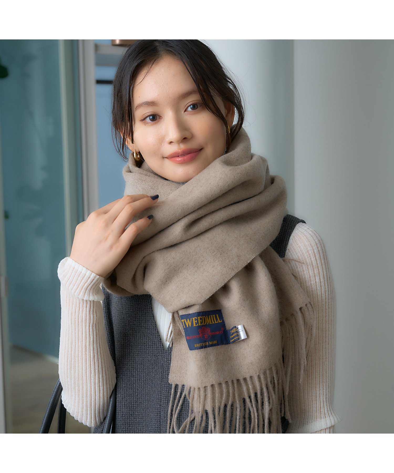 Rouge vif la cle｜【TWEEDMILL/ツイードミル】ウールストール