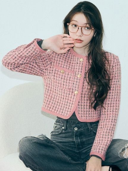LILY BROWN｜ツイードショートジャケット | Rakuten Fashion(楽天