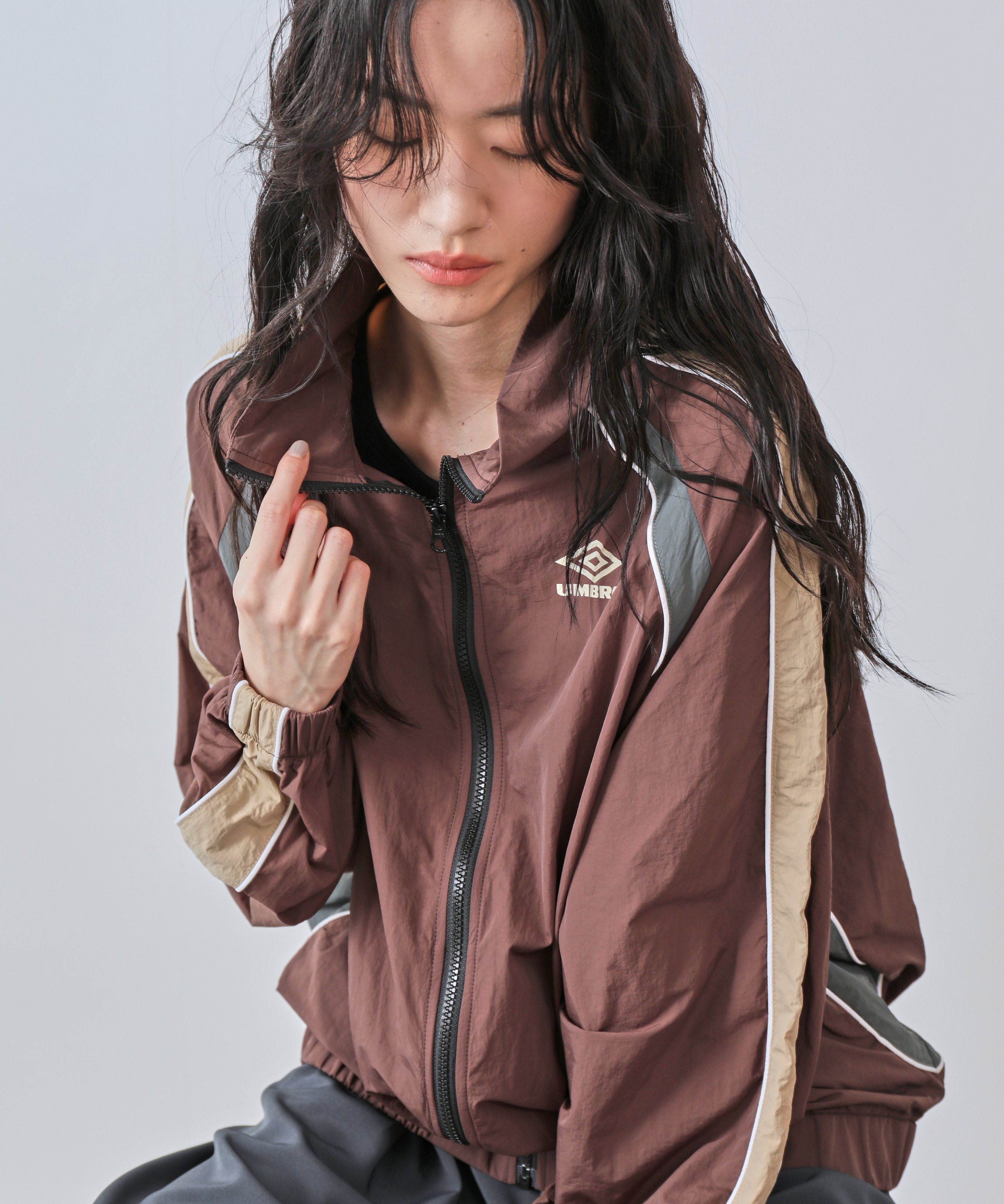 UMBRO BoTT ナイロンジャケット L ブラウン UMBRO x BoTT x BEAMS