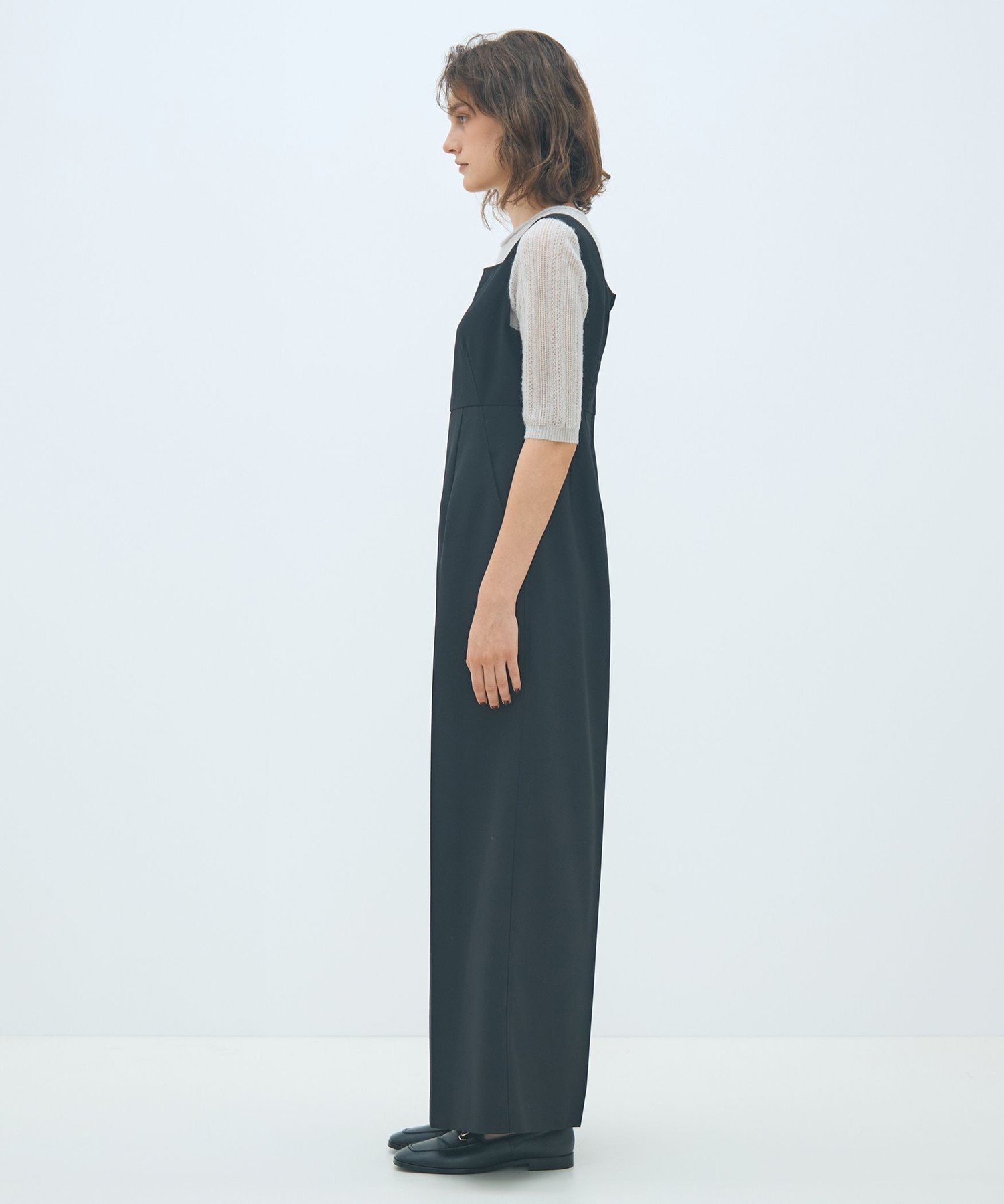 TOMORROWLAND｜ウールヘビーメッシュ サロペット | Rakuten Fashion