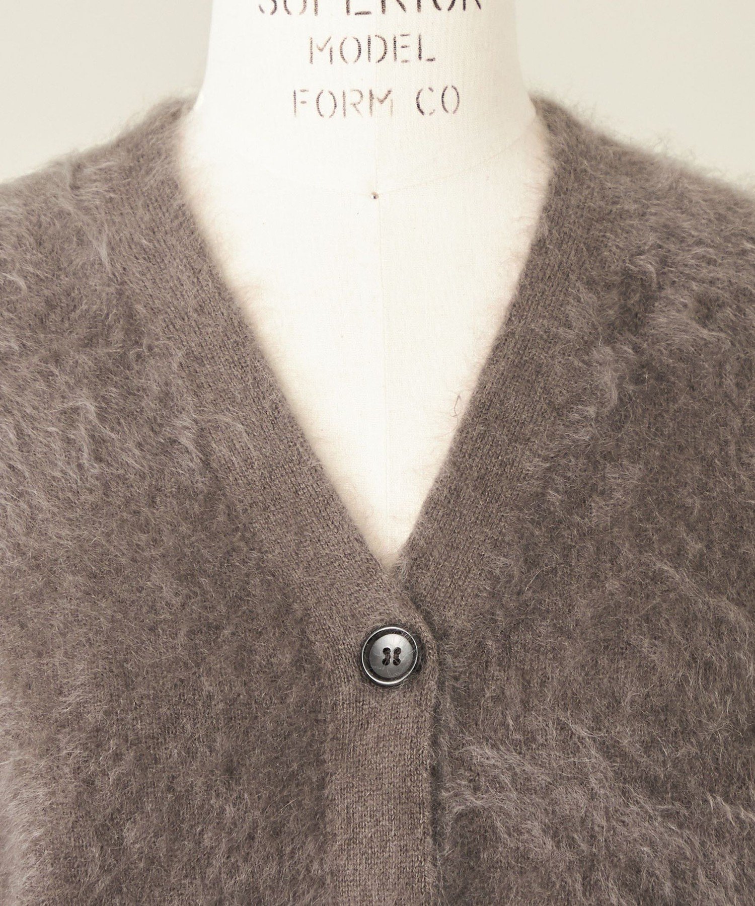 conte カシミアファーVネックカーディガン UNITED ARROWS LTD. OUTLET｜<conte>カシミヤ ファー Vネック