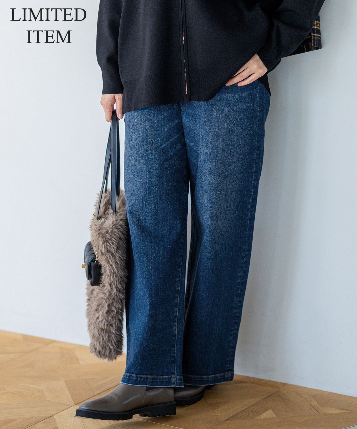 23区｜【Lサイズ限定】23区DENIM ストレッチ ワイド パンツ | Rakuten